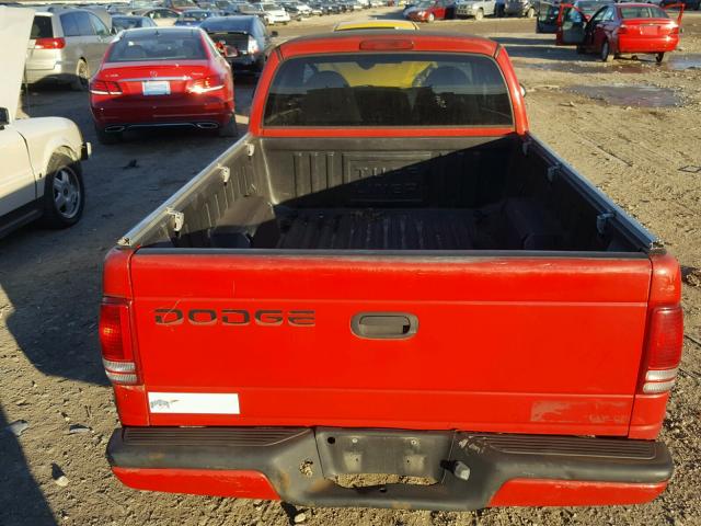 1B7GL23X3VS311587 - 1997 DODGE DAKOTA RED photo 6