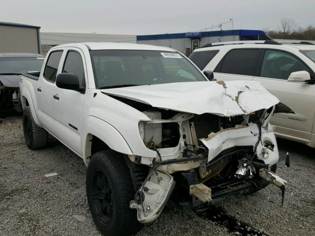 5TFJU4GN9BX005502 - 2011 TOYOTA TACOMA DOU WHITE photo 1