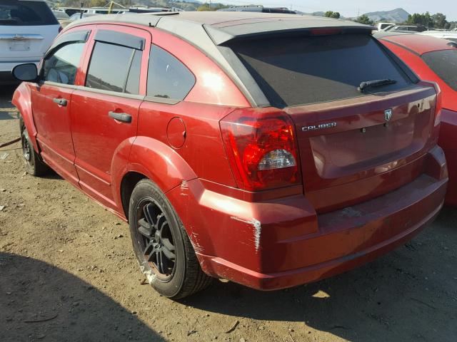 1B3HB28BX7D232513 - 2007 DODGE CALIBER RED photo 3