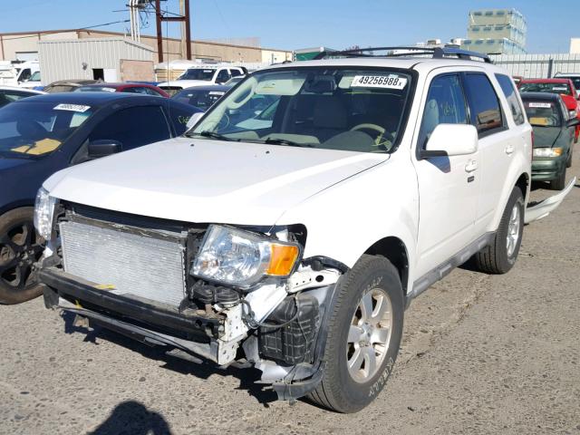 1FMCU49359KB21058 - 2009 FORD ESCAPE HYB WHITE photo 2