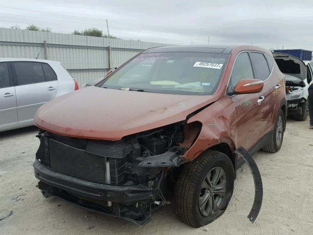 5XYZU3LB7DG066118 - 2013 HYUNDAI SANTA FE S ORANGE photo 2
