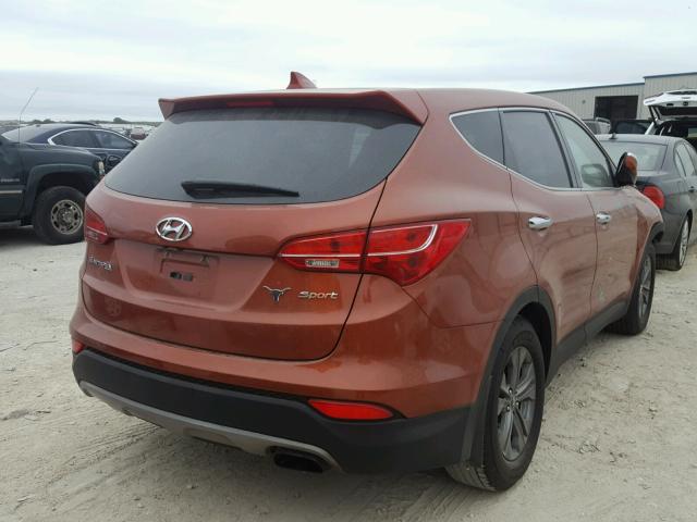 5XYZU3LB7DG066118 - 2013 HYUNDAI SANTA FE S ORANGE photo 4