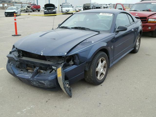 1FAFP40453F379648 - 2003 FORD MUSTANG BLUE photo 2