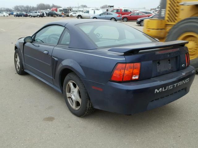 1FAFP40453F379648 - 2003 FORD MUSTANG BLUE photo 3