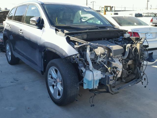 5TDYKRFHXGS173997 - 2016 TOYOTA HIGHLANDER BLUE photo 1