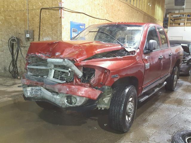 1D7KS28D87J594515 - 2007 DODGE RAM 2500 S BURGUNDY photo 2