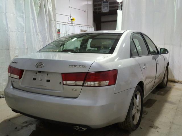 5NPEU46F57H163057 - 2007 HYUNDAI SONATA SE GRAY photo 4