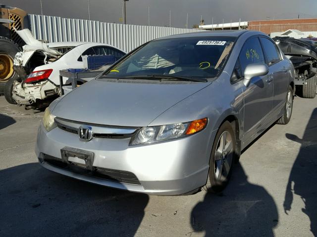 1HGFA16827L043047 - 2007 HONDA CIVIC EX SILVER photo 2