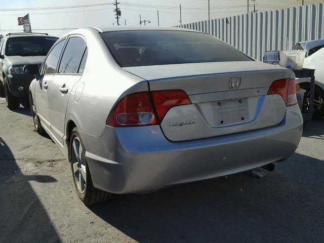 1HGFA16827L043047 - 2007 HONDA CIVIC EX SILVER photo 3