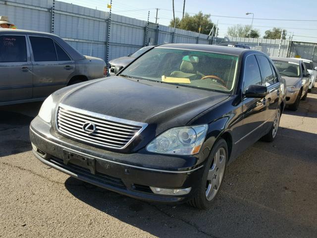 JTHBN36F065048681 - 2006 LEXUS LS 430 BLACK photo 2