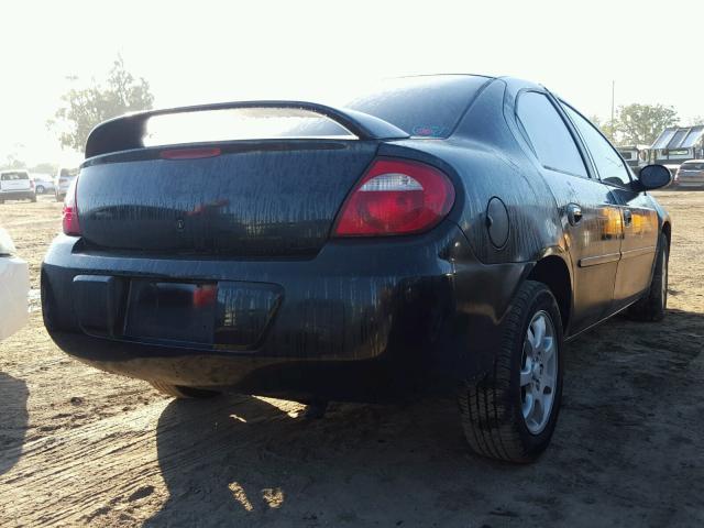 1B3ES56C13D121231 - 2003 DODGE NEON SXT BLACK photo 4