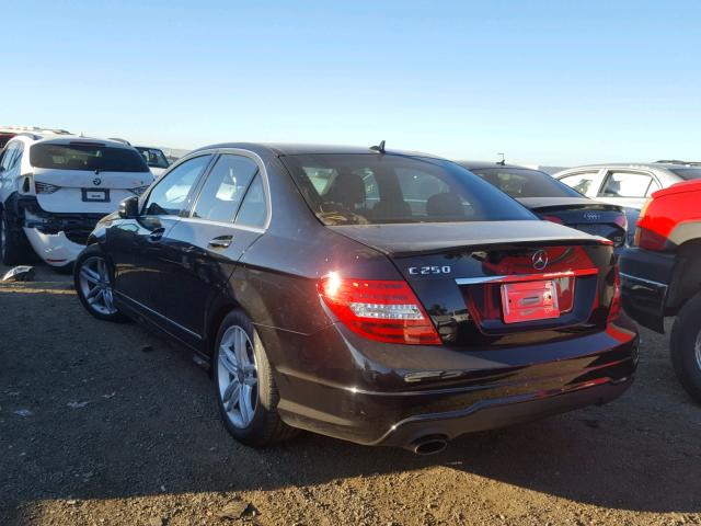 WDDGF4HBXDR292791 - 2013 MERCEDES-BENZ C 250 BLACK photo 3