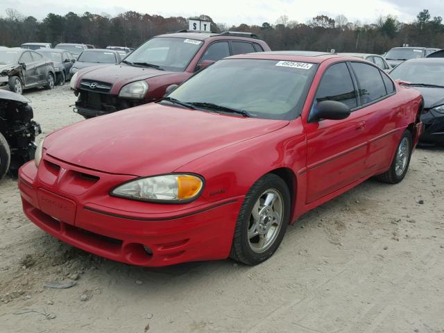 1G2NW52E93C155440 - 2003 PONTIAC GRAND AM G RED photo 2