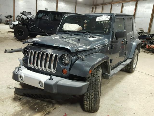 1J4GA59118L553670 - 2008 JEEP WRANGLER U CHARCOAL photo 2