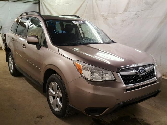 JF2SJAEC5EH439882 - 2014 SUBARU FORESTER 2 BROWN photo 1