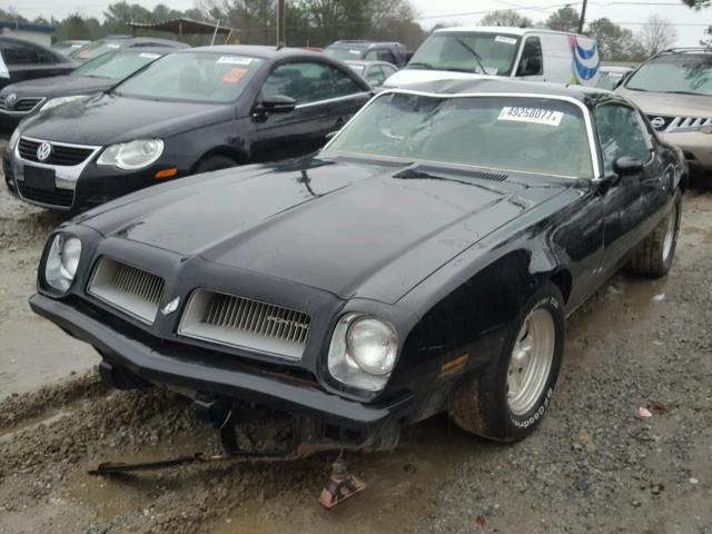 2T87M4H165276 - 1974 PONTIAC FIREBIRD S BLACK photo 2