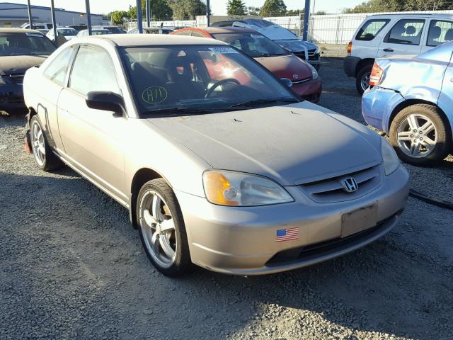 1HGEM21552L097361 - 2002 HONDA CIVIC LX TAN photo 1