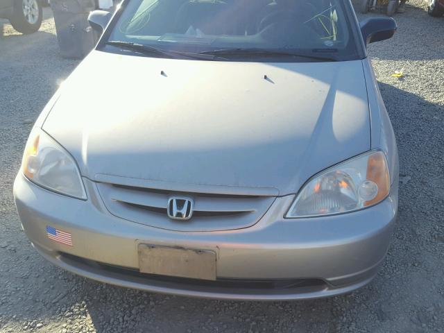 1HGEM21552L097361 - 2002 HONDA CIVIC LX TAN photo 10