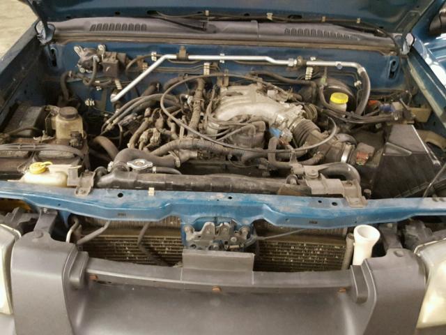 1N6ED27Y61C363031 - 2001 NISSAN FRONTIER C BLUE photo 7