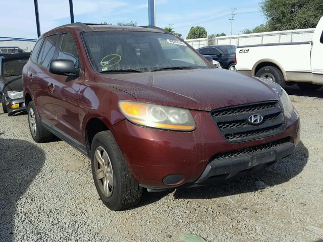 5NMSG13D59H238805 - 2009 HYUNDAI SANTA FE G BURGUNDY photo 1