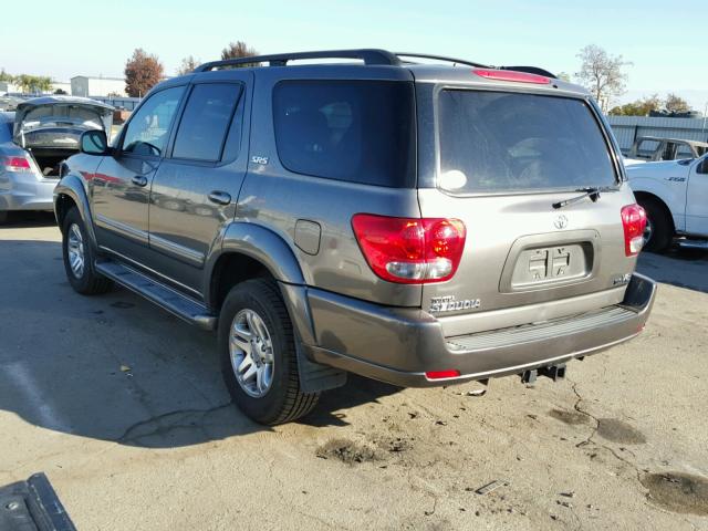 5TDZT34A07S289438 - 2007 TOYOTA SEQUOIA SR GRAY photo 3