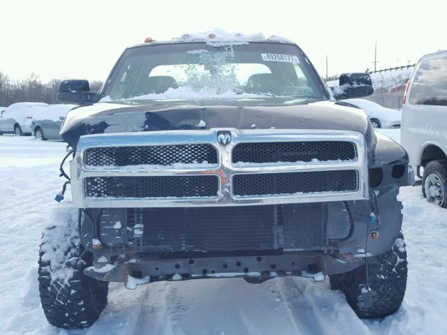 3B7KF23601G777004 - 2001 DODGE RAM 2500 BLACK photo 9