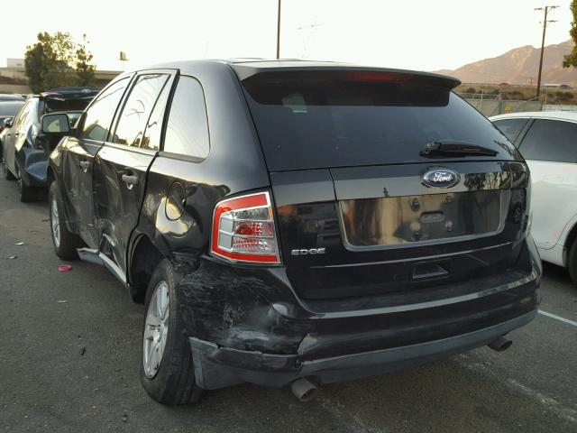 2FMDK36C98BA14077 - 2008 FORD EDGE SE BLACK photo 3