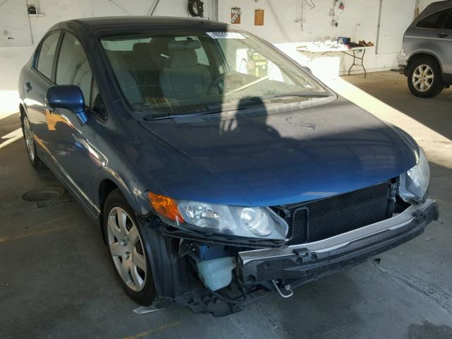 1HGFA16576L058504 - 2006 HONDA CIVIC LX BLUE photo 1