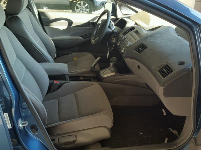 1HGFA16576L058504 - 2006 HONDA CIVIC LX BLUE photo 5