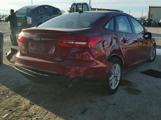 1FADP3F25FL368503 - 2015 FORD FOCUS SE RED photo 4