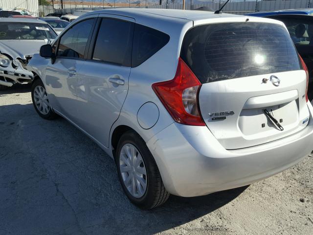 3N1CE2CP6EL392451 - 2014 NISSAN VERSA NOTE SILVER photo 3