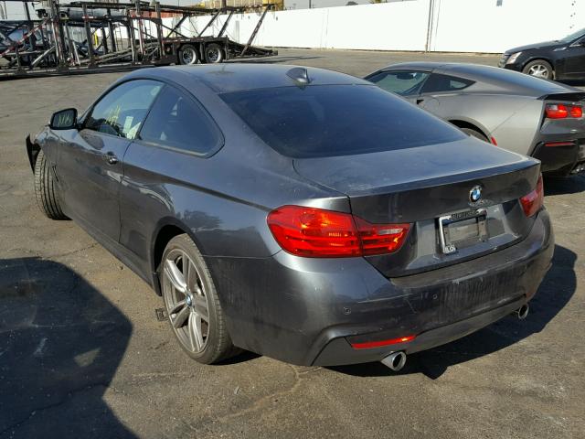 WBA3R1C59EK191376 - 2014 BMW 435 I GRAY photo 3