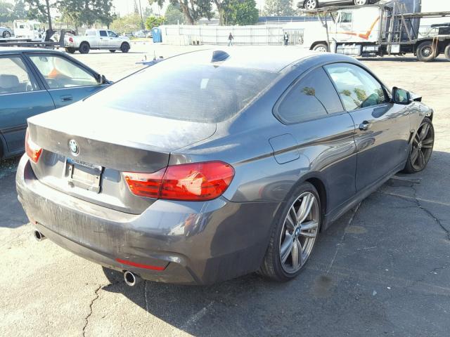 WBA3R1C59EK191376 - 2014 BMW 435 I GRAY photo 4