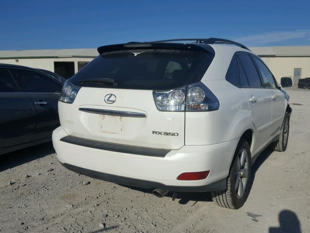 2T2GK31U57C009302 - 2007 LEXUS RX 350 WHITE photo 4