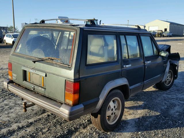 1J4FT58S5NL252380 - 1992 JEEP CHEROKEE L GREEN photo 4