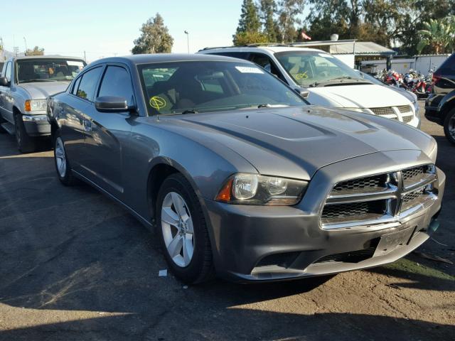 2C3CDXBG5CH108753 - 2012 DODGE CHARGER SE GRAY photo 1