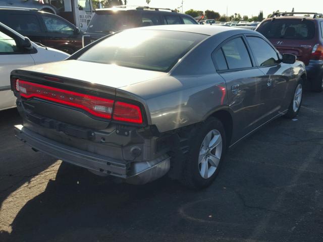 2C3CDXBG5CH108753 - 2012 DODGE CHARGER SE GRAY photo 4