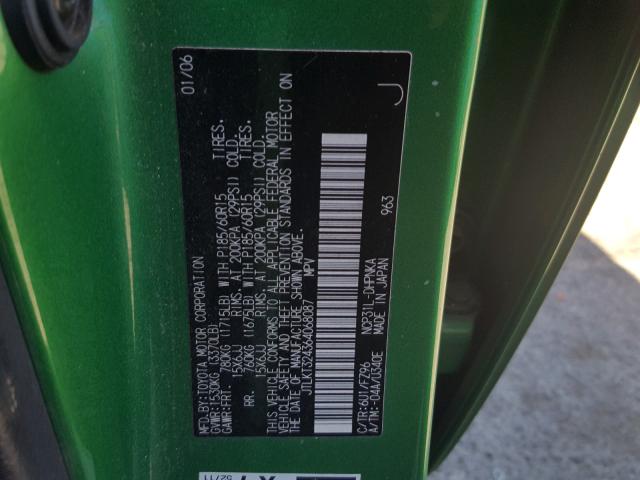 JTLKT324364068087 - 2006 TOYOTA SCION XB Yaşıl foto 10