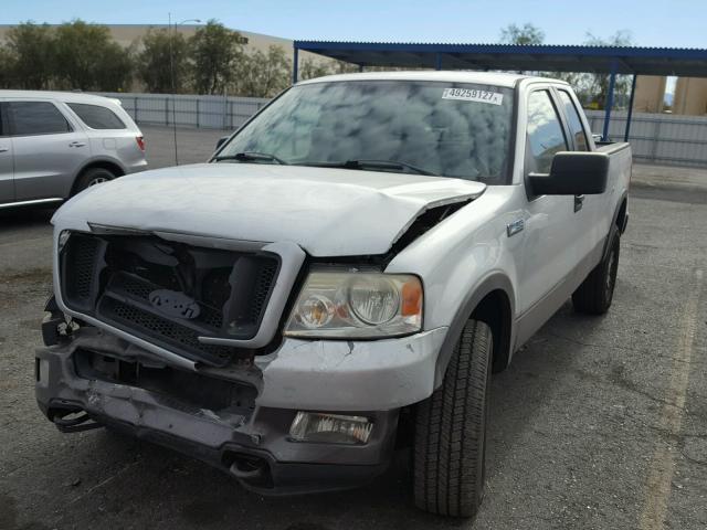 1FTPX14525NA88291 - 2005 FORD F150 SILVER photo 2