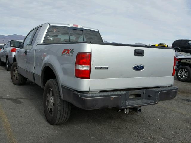 1FTPX14525NA88291 - 2005 FORD F150 SILVER photo 3