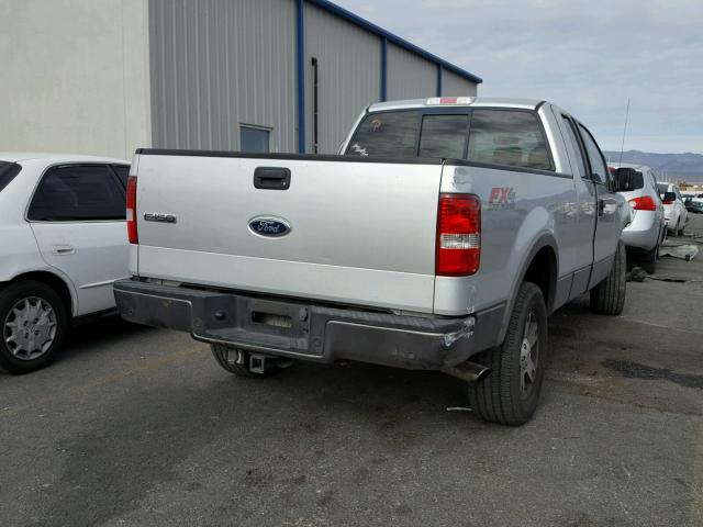 1FTPX14525NA88291 - 2005 FORD F150 SILVER photo 4