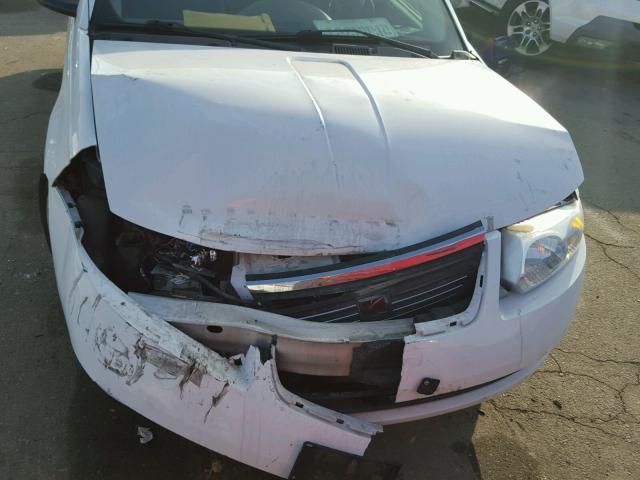 1G8AJ55F67Z179818 - 2007 SATURN ION LEVEL WHITE photo 9