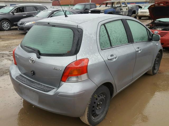 JTDKT4K31B5337054 - 2011 TOYOTA YARIS GRAY photo 4