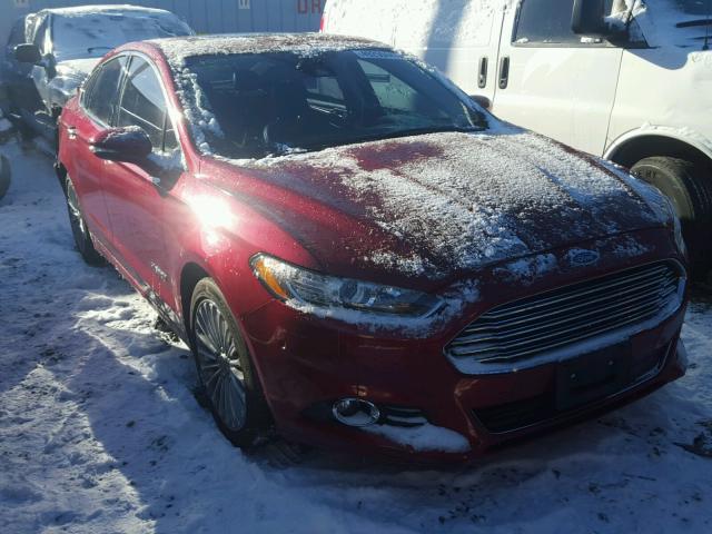 3FA6P0RU7DR322447 - 2013 FORD FUSION TIT RED photo 1