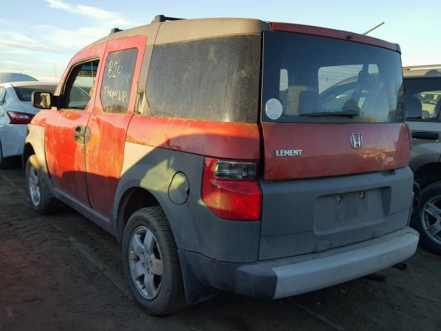 5J6YH18533L014781 - 2003 HONDA ELEMENT EX ORANGE photo 3