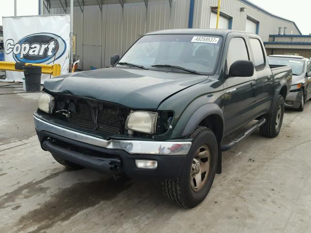 5TEGN92N03Z236892 - 2003 TOYOTA TACOMA DOU GREEN photo 2