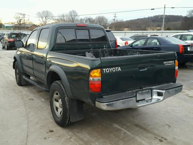 5TEGN92N03Z236892 - 2003 TOYOTA TACOMA DOU GREEN photo 3