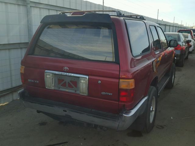 JT3VN29VXR0023238 - 1994 TOYOTA 4RUNNER VN RED photo 4