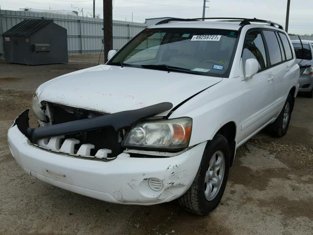 JTEHD21A150033795 - 2005 TOYOTA HIGHLANDER WHITE photo 2