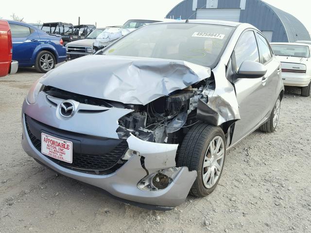 JM1DE1KY9C0148308 - 2012 MAZDA MAZDA2 SILVER photo 2